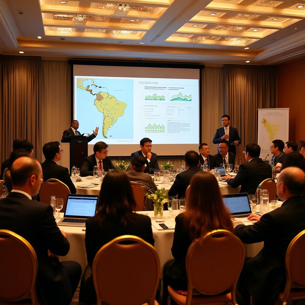 Reunión con inversores internacionales